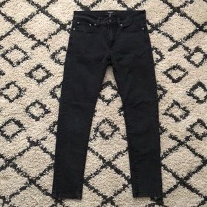 Black denim skinny jeans